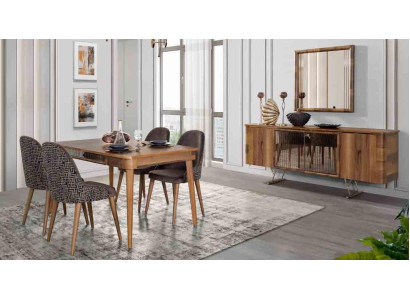 Complete Sets Dining room Set Dining table 6x Chair Suite Table Group 7pcs. sets