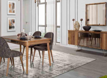 Complete Sets Dining room Set Dining table 6x Chair Suite Table Group 7pcs. sets