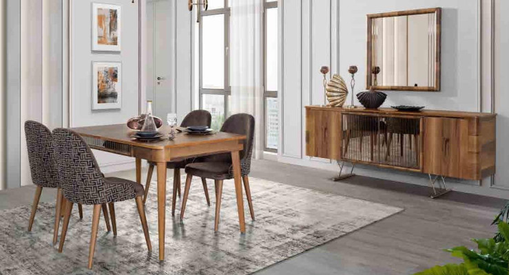 Sideboards Wood Wardrobe Furniture Chests of drawers Brown new Sideboard with Mirror Sideboard
