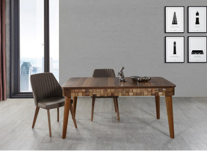 Italian Dining room dining set Table 2x Chairs Group 3pcs. Dining set set
