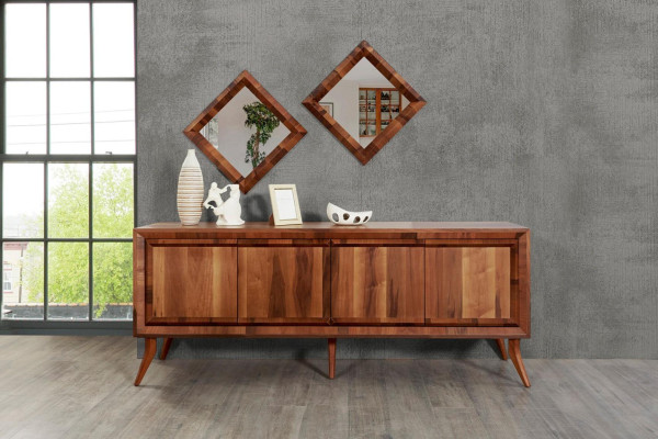 Sideboard Chest of drawers Sideboard Sideboards Wardrobe Chests of drawers Brown Luxury xxl 200cm new