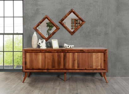 Sideboard Chest of drawers Sideboard Sideboards Wardrobe Chests of drawers Brown Luxury xxl 200cm new