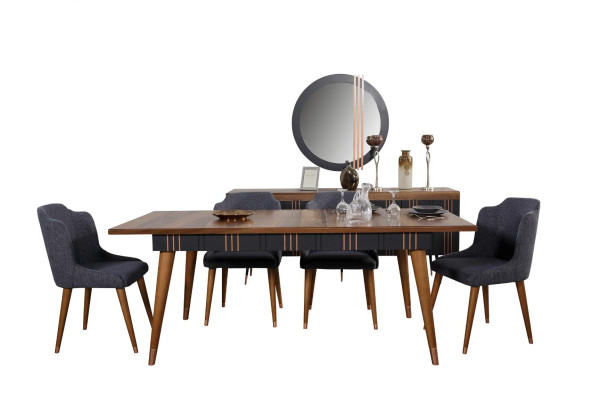 Table Dining table Wood Tables Stil Furniture Italian Luxury 160 x 90 wooden tables