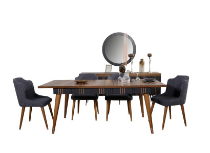 Table Dining table Wood Tables Stil Furniture Italian Luxury 160 x 90 wooden tables