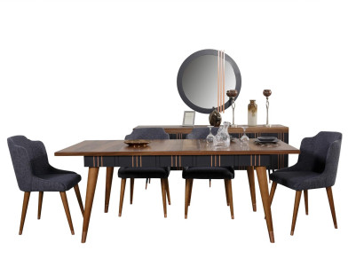 Table Dining table Wood Tables Stil Furniture Italian Luxury 160 x 90 wooden tables