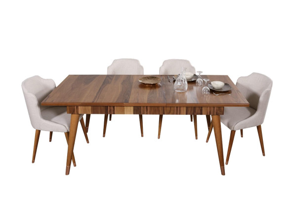 Dining table Wood Tables Style Furniture Table Italian luxury 160 x 90 wooden tables