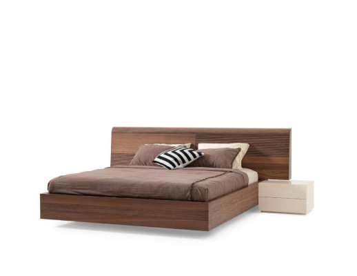Luxury Bedroom Bed Double Beds Design Furniture 180x200 cm brown Hotel