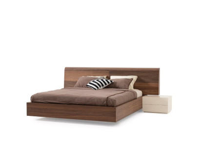 Luxury Bedroom Bed Double Beds Design Furniture 180x200 cm brown Hotel