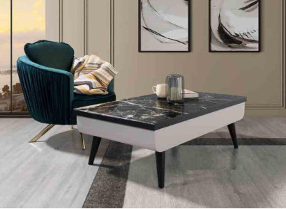Coffee table Side table Living room Wood Tables Side Italy Style Table Gray