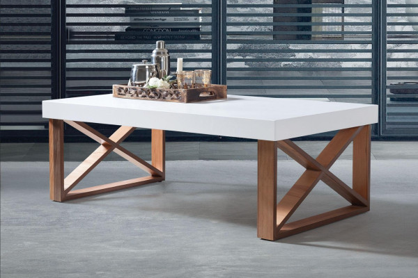 Coffee table Coffee table Living room White Luxury Coffee tables Design wooden tables