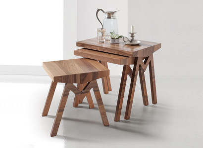 Flower stand Side tables Wooden tables Table set Side table Coffee table 3 pieces.