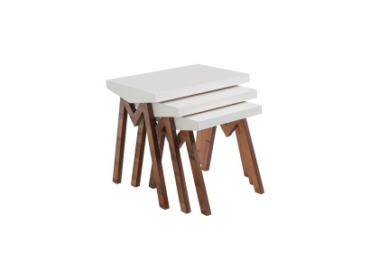 Flower stand Side tables Wooden tables set Side table Table Coffee table 3 pieces.