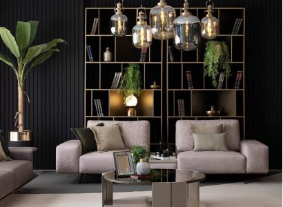 Stylish Sofa 3 Seater Pink Living room Modern Design Sofas Couches