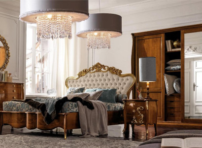 Bedroom Set Hotel Design Bedroom Luxury Bed Bedside table Chest of drawers 6 pieces