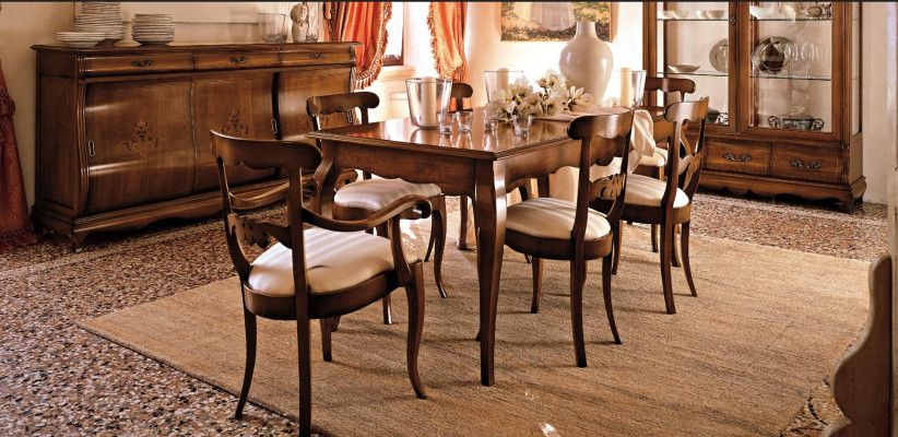 Dining room Set Dining set Table Tables 9 pcs Complete set Dining table 6 Chairs Group