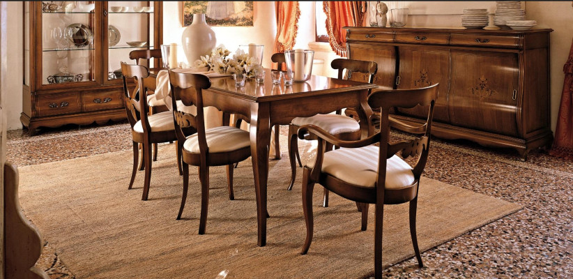 Dining room Set Dining set Table Tables 9 pcs Complete set Dining table 6 Chairs Group