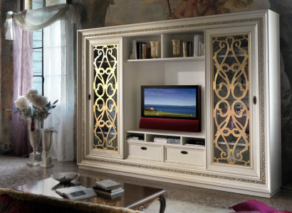 TV cabinet wall unit Wall unit TV wall unit Solid wood Modern Real wood new