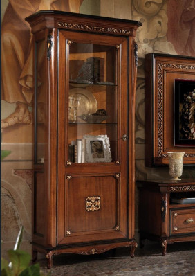 Set 4 pieces Living room TV cabinet Display case Chest of drawers Coffee table Wood Luxury Suite Group