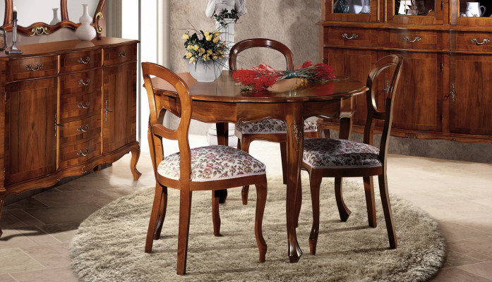 Round Table Chairs 4pcs Dining room Wooden Table Dining room Set Chair Dining table Group