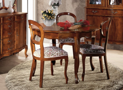 Round Table Chairs 4pcs Dining room Wooden Table Dining room Set Chair Dining table Group