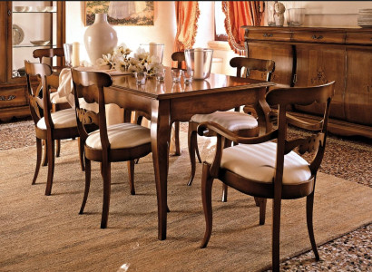 Furniture Furnishings Group Table + 6 Chair Set 7pcs. Dining table suite dining room