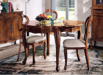 Dining table round table design luxury Italian furniture wooden furniture round tables new