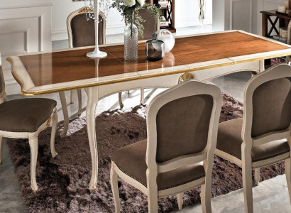 Set Table + 6 Chairs Complete e Classic s Dining room Dining set Furniture Baroque