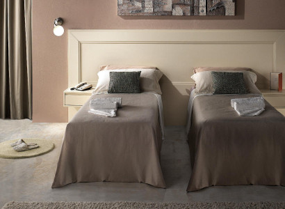 Design modern luxury furniture 4 pieces. Set Hotel Furnishings 2x Beds + Bedside table