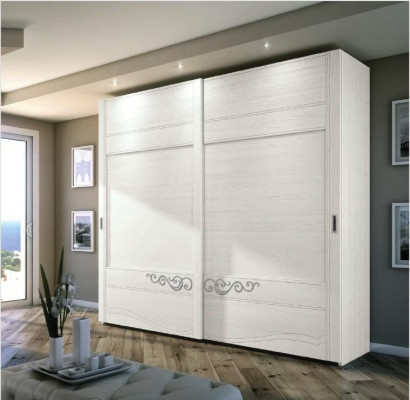 Wardrobe Wardrobe Shelf Storage Coat rack Modern Mirror Wood Design