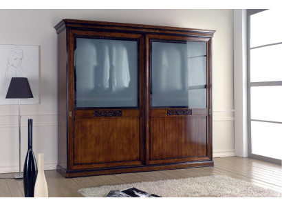 Bedroom Sliding Door Cabinet Wardrobe Mirror Clothes Cabinets Luxury Furniture new