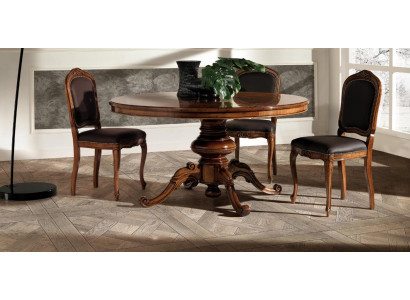 Dining set Dining table Table Tables 4x armchair set Chair Round 5tlg Group Suite