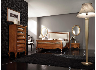Design Classic Luxury Furniture Modern Bed 2x Bedside table 4-piece Bedroom Set