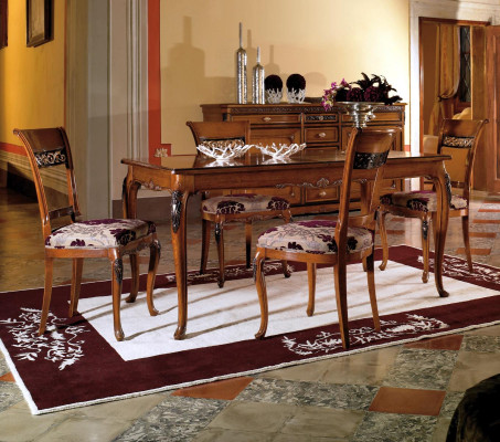 Dining table Table Furniture 4x Chairs Set 5pcs. Group Design Dining room Suite new