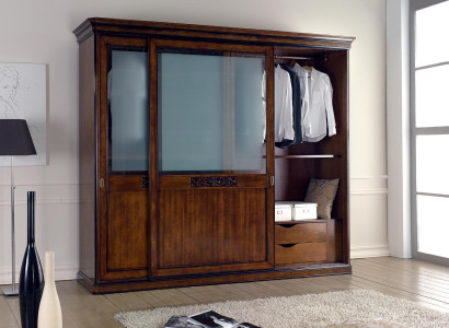 Sliding Doors Wardrobe Furniture Furnishings Wood Italian Bedroom Cabinets