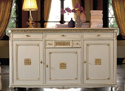 Sideboard White Sideboard Chest of drawers Drawers Wood with Gold Sideboard Sideboard new