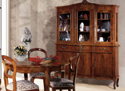 Sideboard Display case Sideboard Glass Cabinet Schrnak Wood Massive Furniture Italy Glass