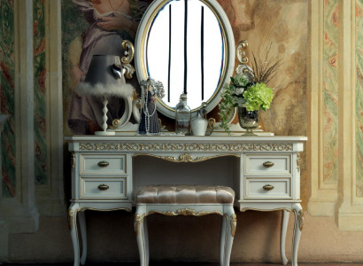 Dressing table Bedroom Stool Set Chest of drawers Table Classic Console Mirror