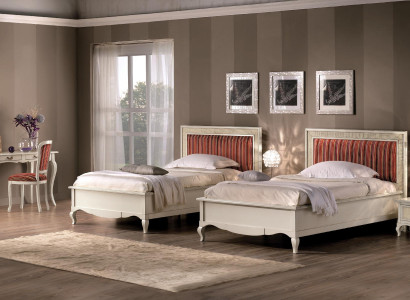 Design Bedroom 6-piece Bedroom Complete Set Bed Bedside table Secretary Wood