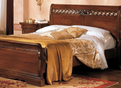 Bedside table Solid Wood Wardrobe Furniture Bed Double Furniture Bedroom Italy 3pcs