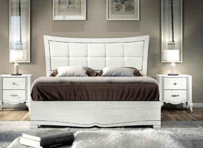 Bedroom Bed Bedside table Beds Wood Suite Modern Bedside tables Set 3pcs.