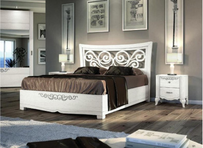 Set 3pcs Bedroom Bed Bedside table Beds Double bed Wood Group Suite new