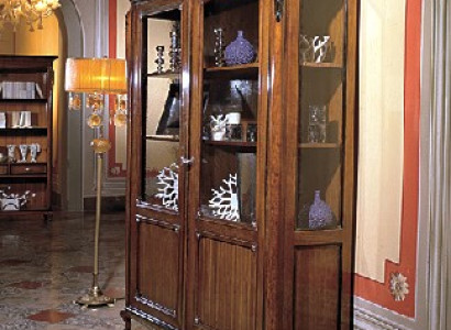 Furniture Wood Brown Display case Chic display cabinet Italian Furniture Classic