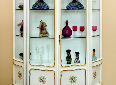 Glass cabinet display case Baroque Furniture Italian Furnishings Showcases Glass Cabinets