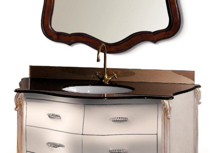 Design bathroom bathroom furniture 2 pieces. Set Suite Wardrobe Washbasin Lighting