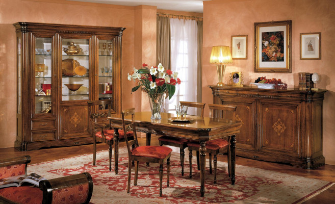 Complete Set Dining table 4 Chairs Dining room Sets Ess Group Wood Table Tables 5pcs