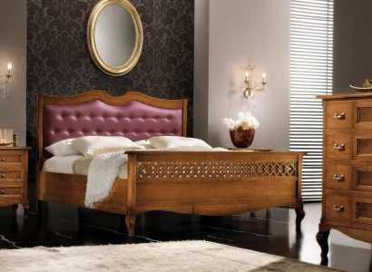 Bedroom Bed Bedside table Double bed Upholstery Beds Set Group Suite 3pcs.