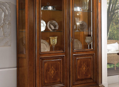 Display case 2 door Wood Wardrobe Showcases Living room Show Cabinets Design Glass Furniture
