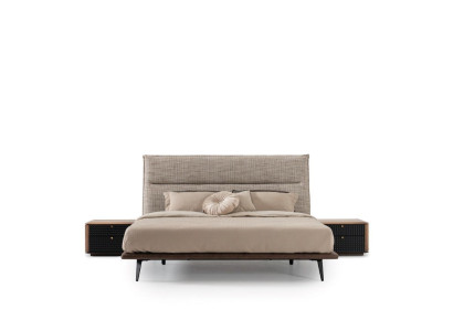 Modern Loft Design Bedroom Bed Design Luxury Beds Upholstery Style Furniture new gray