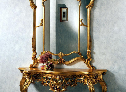 Mirror console country house style Console Dressing table with Mirror Console table Gold