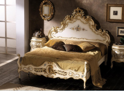 Bedroom White Bed Wood Luxury Vaccari cav giovanni Solid wood new